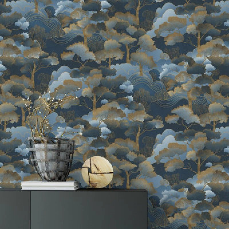 Image of Elle By Erismann Golden Grove Luxury Vinyl Wallpaper