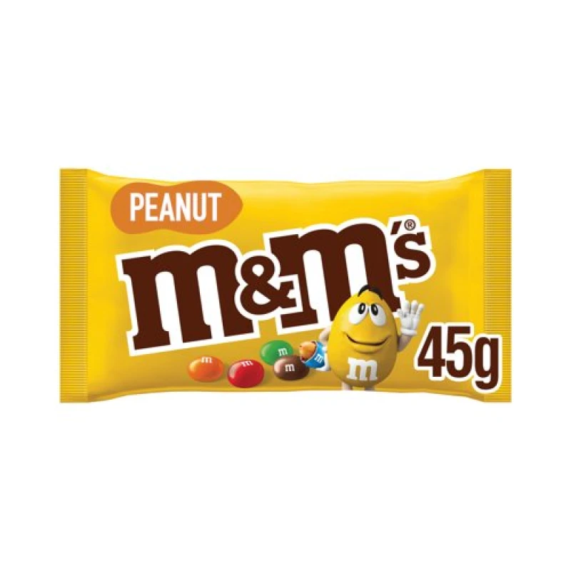 Image of M&M's Peanut Pieces Milk Chocolate with Peanut Centre Bag 45g (24 Pack) 100531