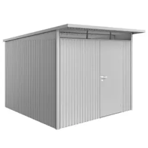 Image of Biohort AvantGarde Metal Shed A7 Standard door 8' 5'' x 9' 8'' - Metallic Silver