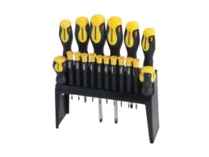 image of Silverline 633940 Soft-Grip Screwdriver Set 18pce