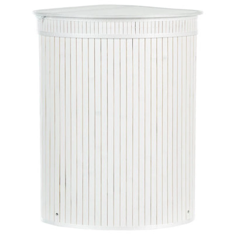 Image of Beliani Basket Badulla Bamboo Wood White 57 L