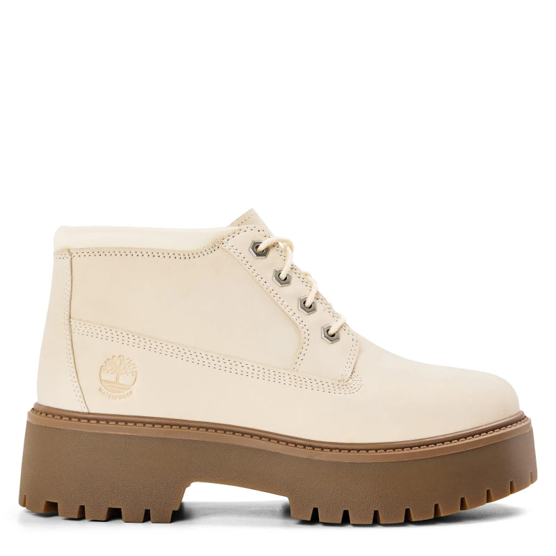Image of Timberland - Stone Street Waterproof Platform Chukka For Her in Grey, Woman, Grey, Size: 5