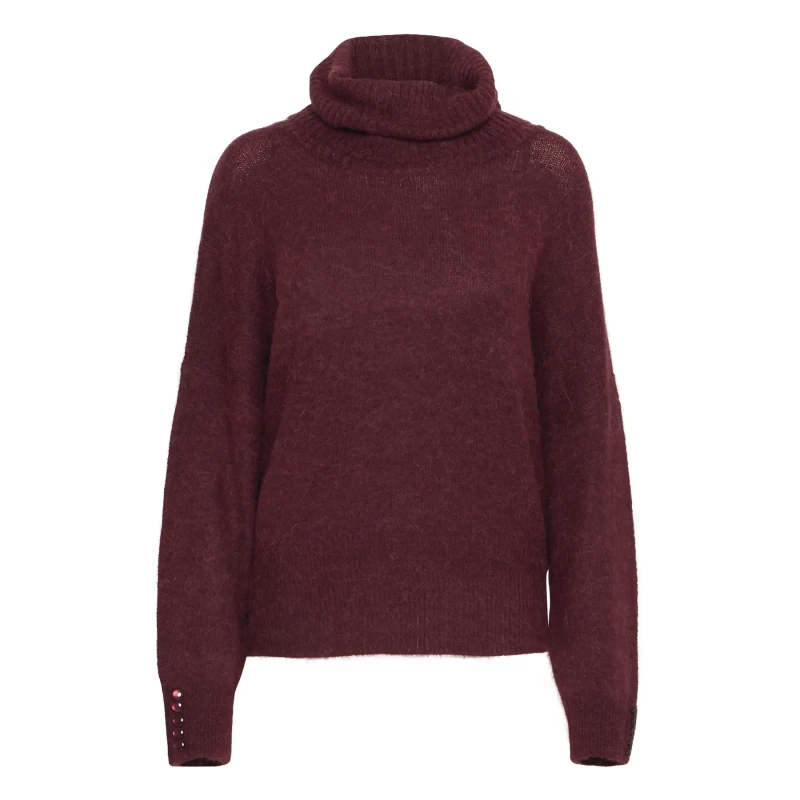 Image of Ichi Womens turtleneck sweater Ichi Kamara 2 Marron Female M