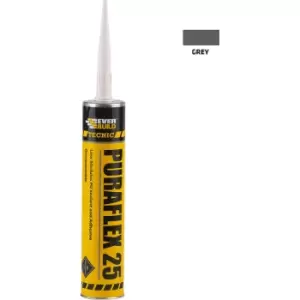 image of Tecnic Puraflex 25 Sealant 300ml - Grey - Everbuild