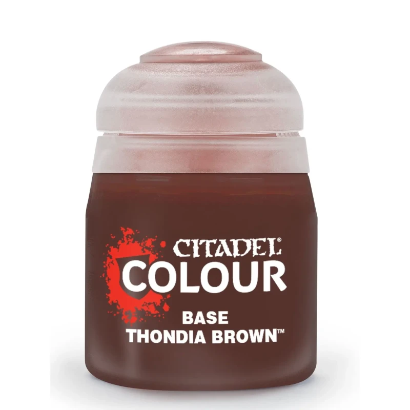 Image of Citadel Games Workshop Colour Base: Thondia Brown (12ml) Paint Multi