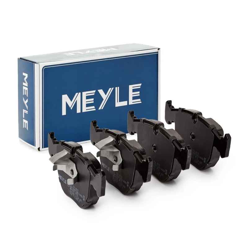 Image of MEYLE 025 214 8619 Brake pad set Front Axle, excl. wear warning contact, Original Quality, with anti-squeak plate Brake Pad Set,disc brake (402)