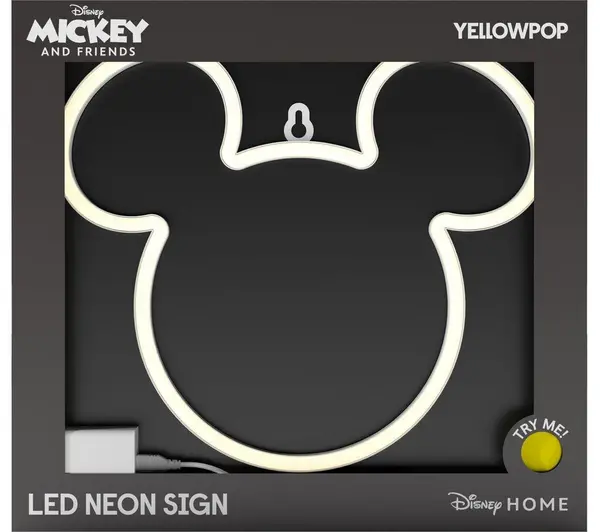Image of YELLOWPOP Disney Mickey Mouse LED Neon Wall Light