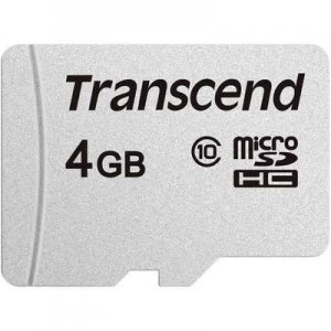 Image of Transcend Premium 300S microSDHC card 4GB Class 10