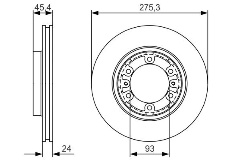 Image of Bosch 0 986 479 R40 Brake disc Vented, Oiled Brake Disc (82)