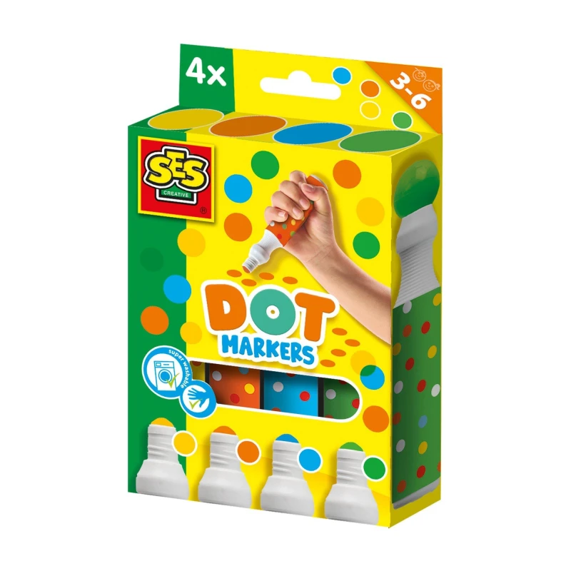 Image of SES Creative Dot markers - 4 colours XXL Multi unisex One Size