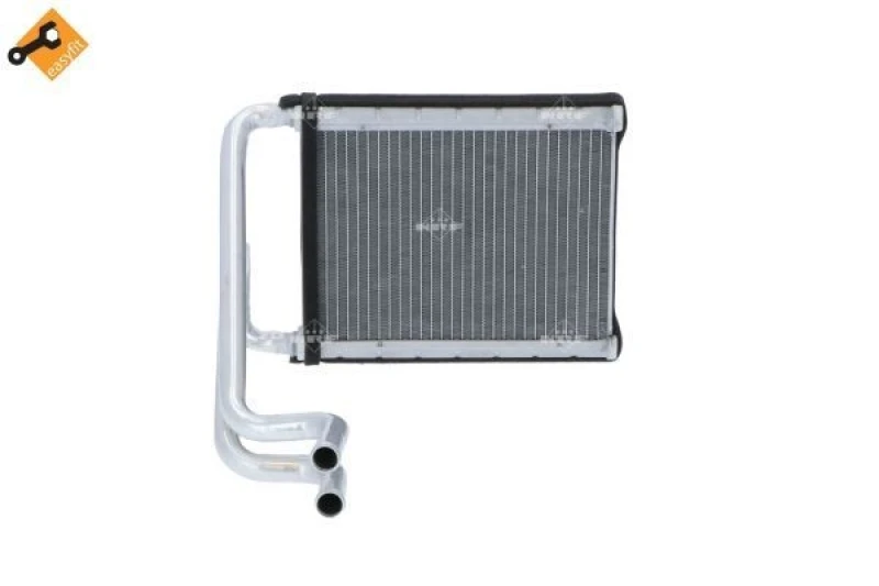 Image of NRF 54395 Heat Exchanger EASY FIT with pipe, with fastening/mounting material Heat Exchanger,interior heating (467)
