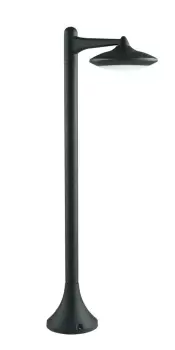 Image of ALYSON Outdoor 91cm LED Bollard Black, IP44 800lm 4000K 91x28cm