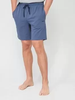 Image of BOSS Bodywear Mix & Match Lounge Shorts - Blue Size L, Men