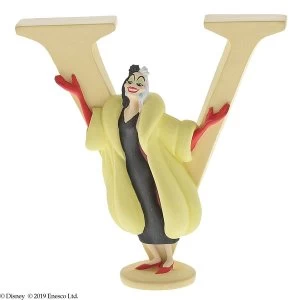 Image of Cruella De Vil Letter V
