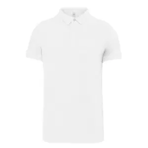 Image of Kariban Adults Unisex Stud Piqu Polo Shirt (L) (White)