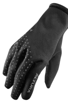 Image of Altura Nightvision Fleece Windproof Cycling Gloves in Black