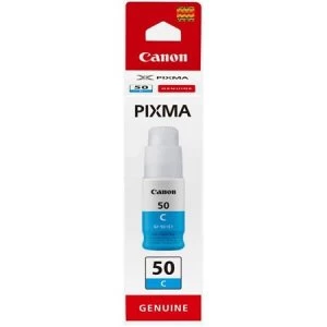 Image of Canon GI50 Cyan Ink Cartridge