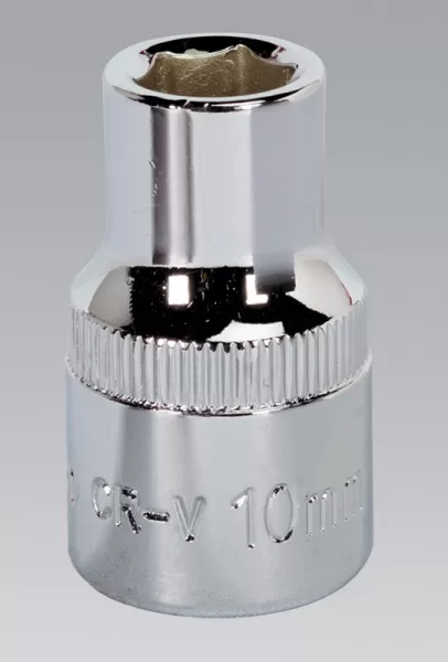 image of Genuine SEALEY SP1210 WallDrive&#174; Socket 10mm 1/2Sq Drive Fully Polished