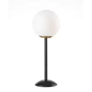 image of Billo Globe Table Lamp Black, Brass