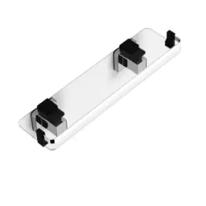 Image of Pushloc Wall Mounted Suction Vanity Shelf - Stainless Steel/Chrome