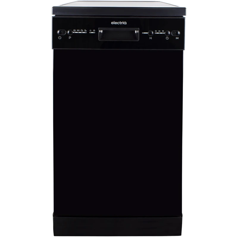 Image of electriQ EQ60DWBLACK Slimline Freestanding Dishwasher