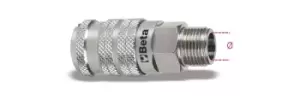 Image of Beta Tools 1917JM 1/2 Asian Profile Ball Quick Coupler Male Thread BSP 1/2"