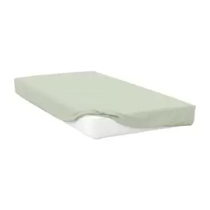 image of Belledorm Percale Extra Deep Fitted Sheet (King) (Apple Green)