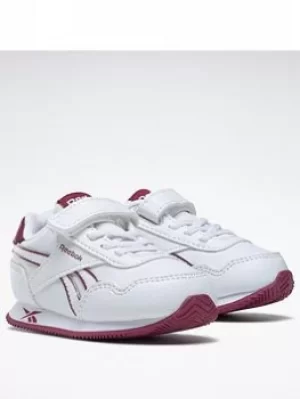 Image of Reebok Royal Classic Jogger 3 Shoes, White/Purple, Size 3.5