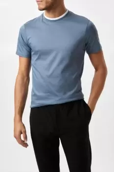 image of Premium Mercerised Tipped Cotton T-Shirt