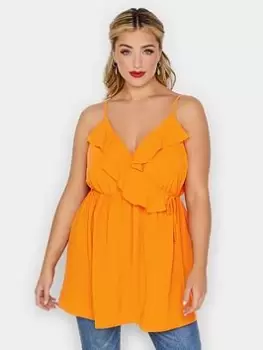 Image of Yours Wrap Cami Orange, Size 20, Women