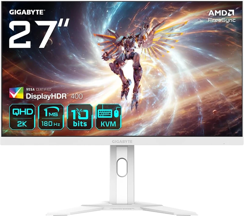 Image of Gigabyte 27" M27QA ICE 2560x1440 SS IPS 180Hz 1ms FreeSync KVM Switch LED Backlit Gaming Monitor