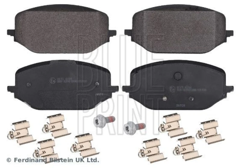 Image of Blue PRINT Brake pad set Blue PRINT ADBP420160