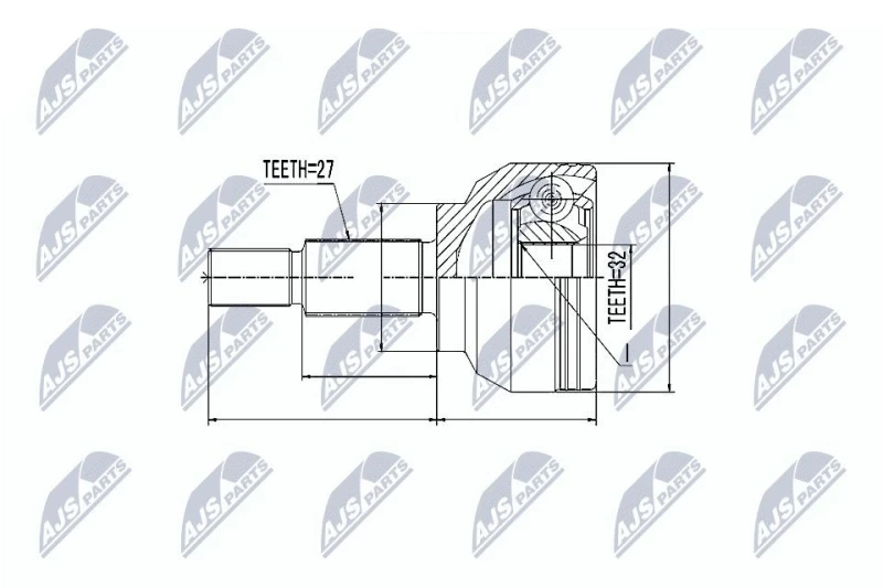 Image of NTY CV joint kit NTY NPZ-RE-018