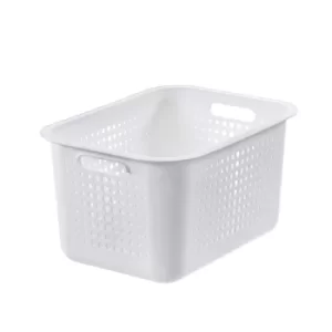 Image of SmartStore Recycled Storage Basket 13 Litre, Grey