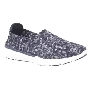 Image of Dek Womens/Ladies Interlaced Lightweight Memory Foam Shoes (9 UK) (Navy/Grey)