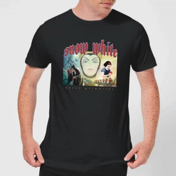 Image of Disney Snow White And Queen Grimhilde Mens T-Shirt - Black - 3XL - Black