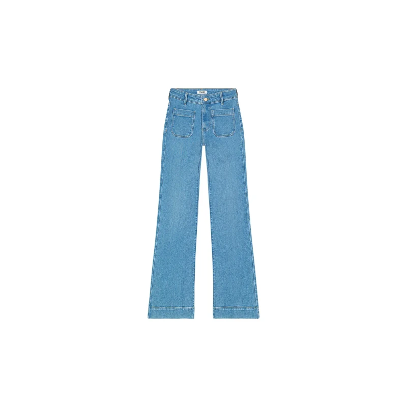 Image of Wrangler Womens jeans Wrangler Flare Bleu Female 28x32