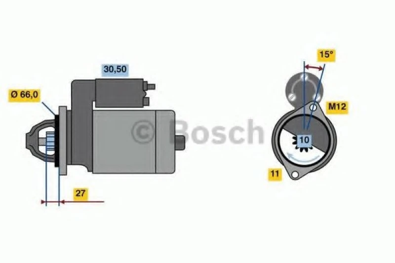 Image of Starter motor Bosch 0 986 024 010
