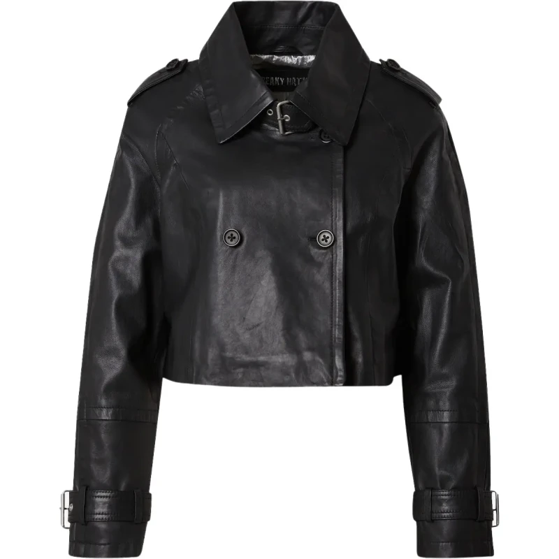 Image of Freaky Nation Womens leather jacket Freaky Nation Good Point Noir Female XS