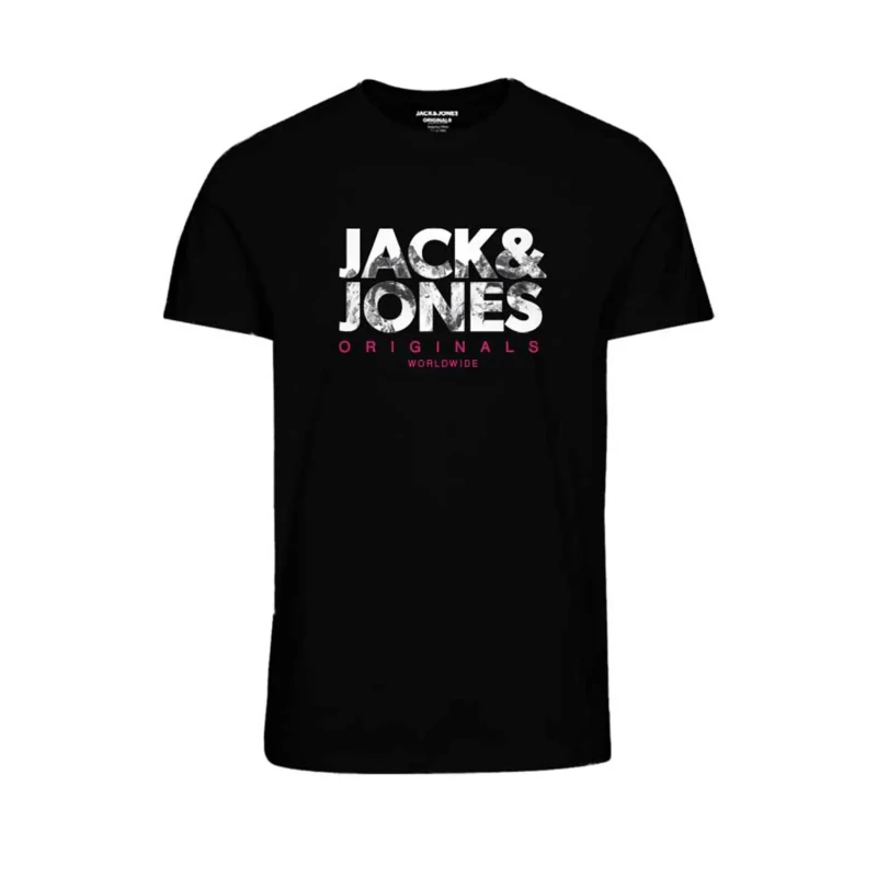 Image of jack & jones Children's crew neck T-Shirt Jack & Jones Jorbooster Drop 10 Noir Male 10 ans