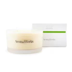 image of AromaWorks Inspire Large 3 Wick Candle 400g