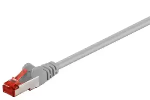 image of Goobay 50886 networking cable Grey 1m Cat6 S/FTP (S-STP)