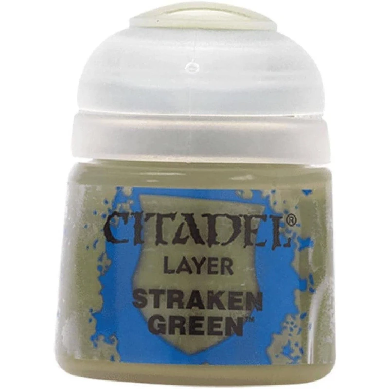 Image of Citadel Games Workshop Colour Layer: Straken Green (12ml) Paint Multi