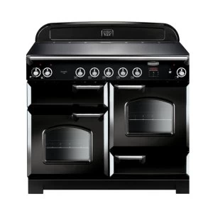 image of Rangemaster CLA110EIBLC 117030 110cm CLASSIC Induction Range Cooker BlackChrome