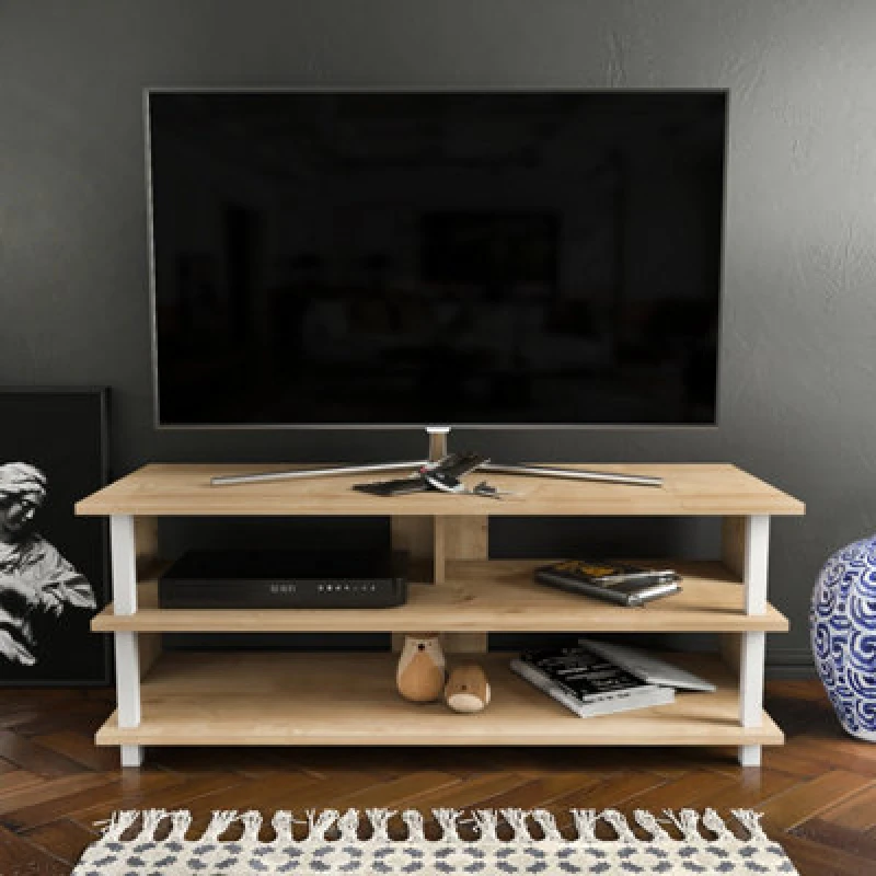 Image of Decorotika Pueblo TV Stand TV Unit for TV's up to 55" Brown