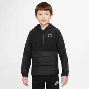 image of Nike Air Big Kids Winterized Hoodie - Black