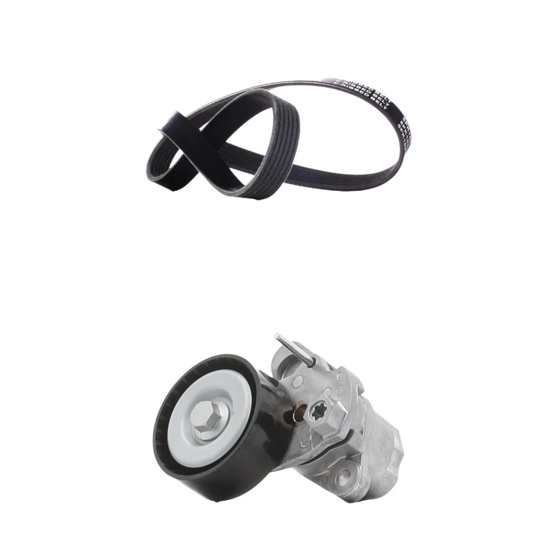 Image of RIDEX 542R0347 V-ribbed belt set Check alternator freewheel clutch & replace if necessary V-Ribbed Belt Set (542)