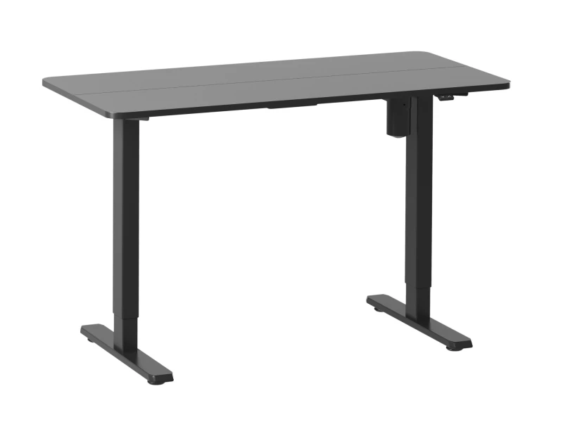 Image of Equip 650812 ERGO Electric Sit-Stand Desk Frame with Desktop. Black