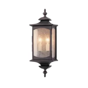 Image of Feiss Market Square Outdoor 2 Light Wall Light Oil Rubbed Bronze IP44