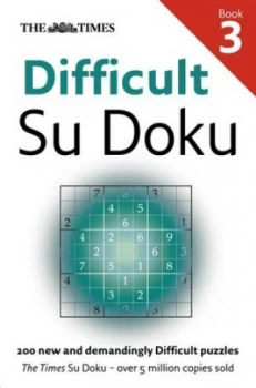 Image of The Times Difficult Su Doku Book 3 by The Times Mind Games Book